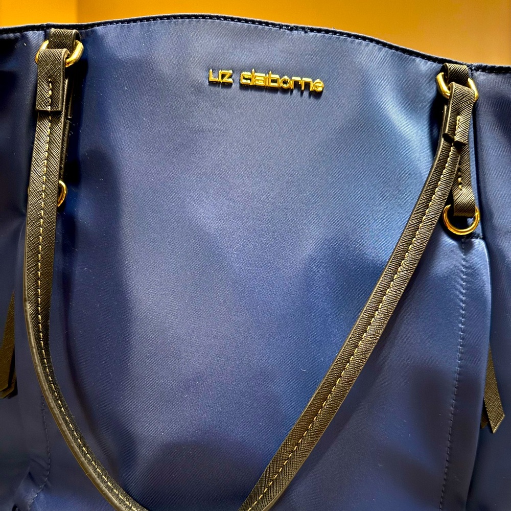 Liz Claiborne Blue Tote Bag